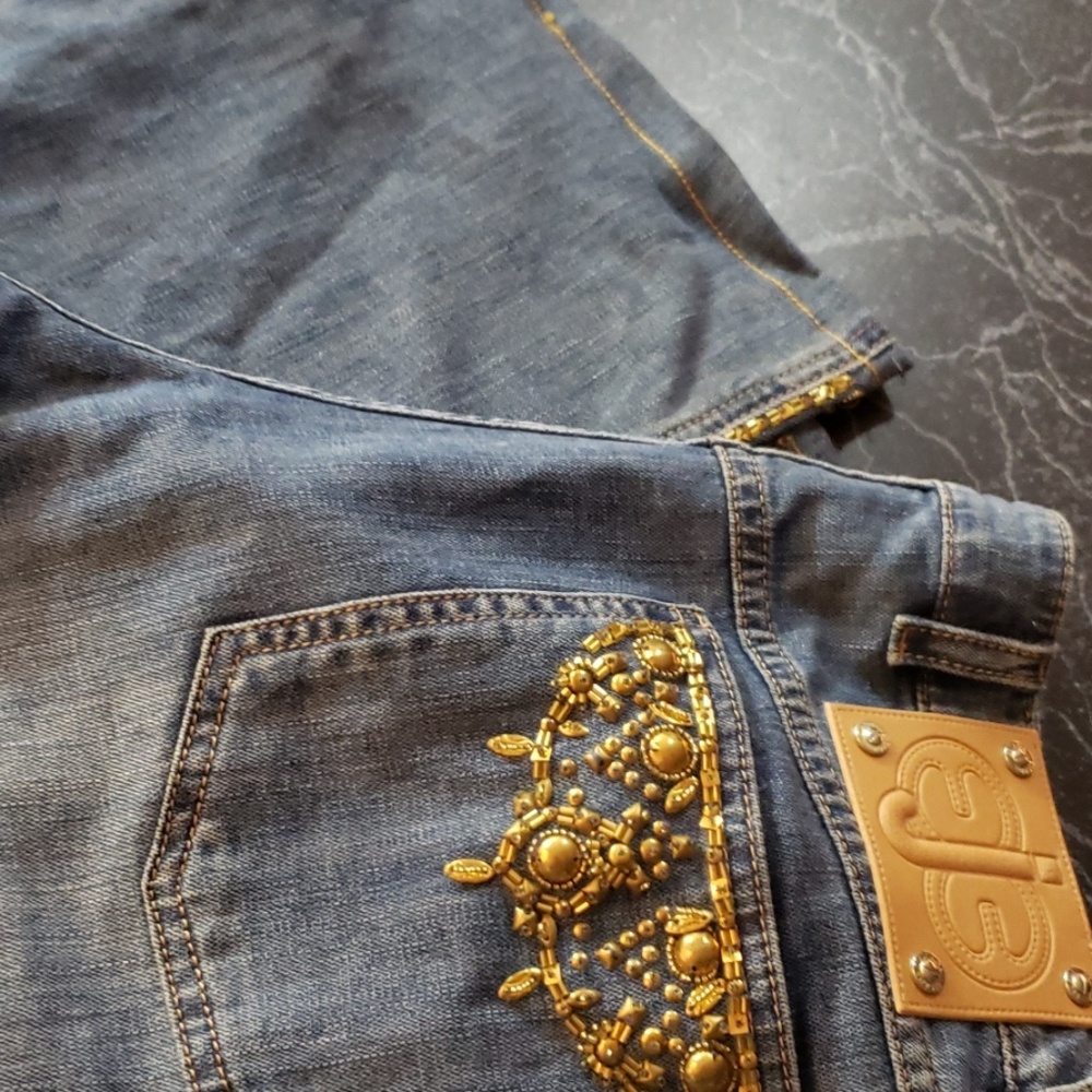 Vintage Escada embellished  Jean's size 40